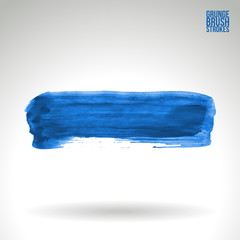 Fototapeta premium Brush stroke and texture. Grunge vector abstract hand - painted element. Underline and border.