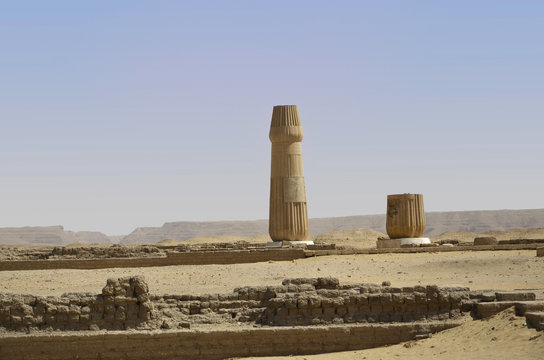 Reste des  Palastes des Echnaton in Tell el Amarna