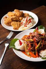 Spicy Freshwater Snails with Thin Noodles