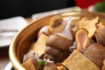 Korean-style sea snail cuisine recipe