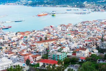 Zaante town and sea marine, Zakinthos Greece