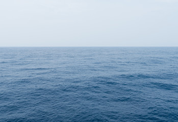 Blue sea and sky for background.
