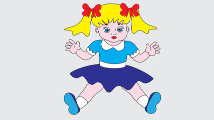 A sweet and charming girl-doll.