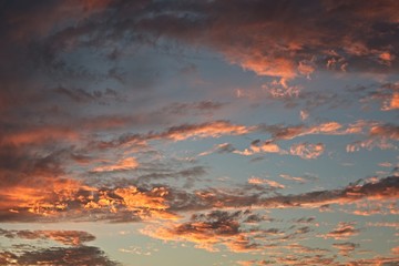 Sunset sky clouds