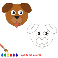 Page to be colored, simple education game for kids.