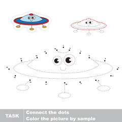 Vector trace educational game for preschool kids.