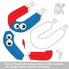 Paper kid game. Easy application for kids.