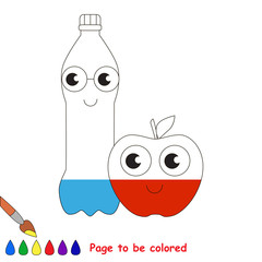 Kid game to be colored by example half.