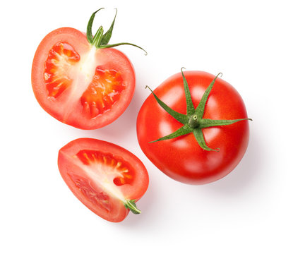 Fresh Tomatoes on White
