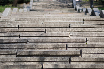 Staircase concrete gray