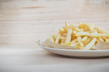 Homemade french fries potatoes