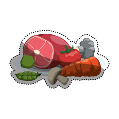 Delicious and healthy food vector illustration graphic design