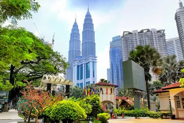 Fototapete Kuala Lumpur Skyline von Kuala Lumpur, Malaysia