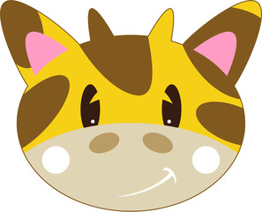 Cute Cartoon Giraffe Character