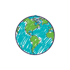 Planet earth geography vector illustration graphic design