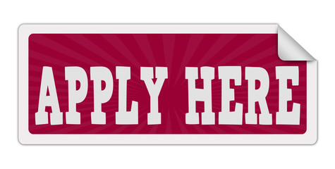 Apply here label or sticker