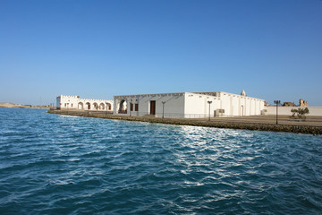 Turkish harbour building in old Suakin port in Sudan
