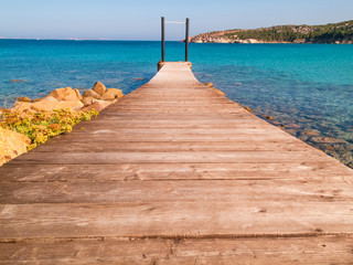 Obraz premium Sardinia beach, the Marmorata, Santa Teresa, Italy.