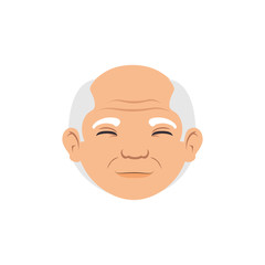 grandfather avatar character icon vector illustration design