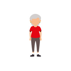 grandmother avatar character icon vector illustration design