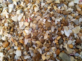 Arena de playas de cadiz con formas irregulares