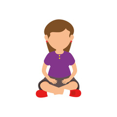 young businesswoman avatar character vector illustration design