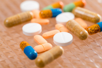 Different Tablets pills capsule