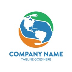 Fototapeta premium Earth Day Logo