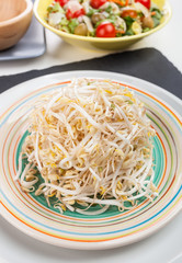 Bean Sprouts of black slate tray