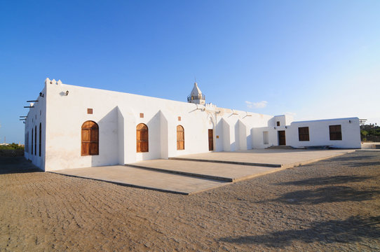 Mosque in Turkish harbour  in old Suakin port in Sudan
