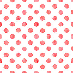 Seamless watercolor dots pattern