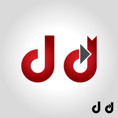 letter d logo, icon and symbol vector illustration