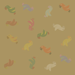 Parrots poster background