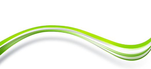 Welle Grün Band Banner Wellen