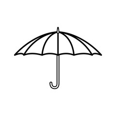 Umbrella isolated draw icon vector illustration graphic design