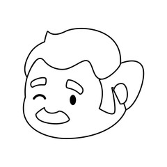 Grandfather adult elder cartoon icon vector illustration graphic design