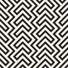 Maze Tangled Lines Contemporary Graphic. Abstract Geometric Background Design. Vector Seamless Pattern.