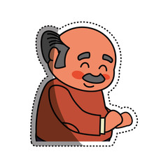 Grandfather adult elder cartoon icon vector illustration graphic design