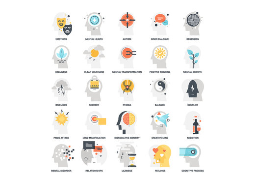 25 Mental Process Icons 7