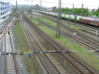 Fototapeta premium Bahnhof Bamberg