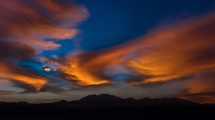 Sunrise Over the Mountains