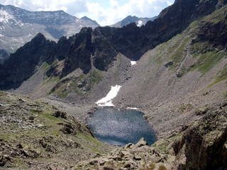 Alpine blue lake