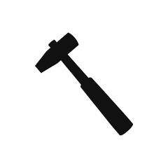 hammer tool silhouette vector icon illustration graphic design