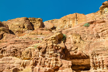 Fototapeta premium View of ancient tombs at Petra