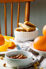 hazelnut orange shortbread.style rustic