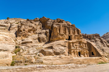Obelisk Tomb and the Triclinium at Petra