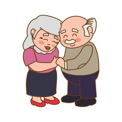 couple elder adults love vector icon illustration graphic design