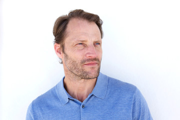 Fototapeta premium cool guy with serious face expression looking away