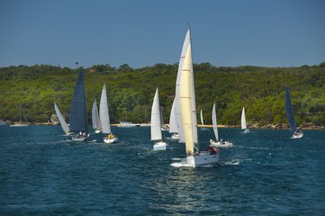 Sailing boat journey