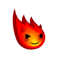 Emotional faces fun comet evil devil emoji smile